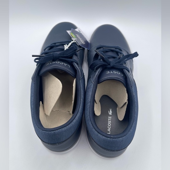 LACOSTE Minzah 319 1 P CMA Leather Lifestyle Men's Size 12 Navy - 738CMA0107092 - Picture 4 of 8